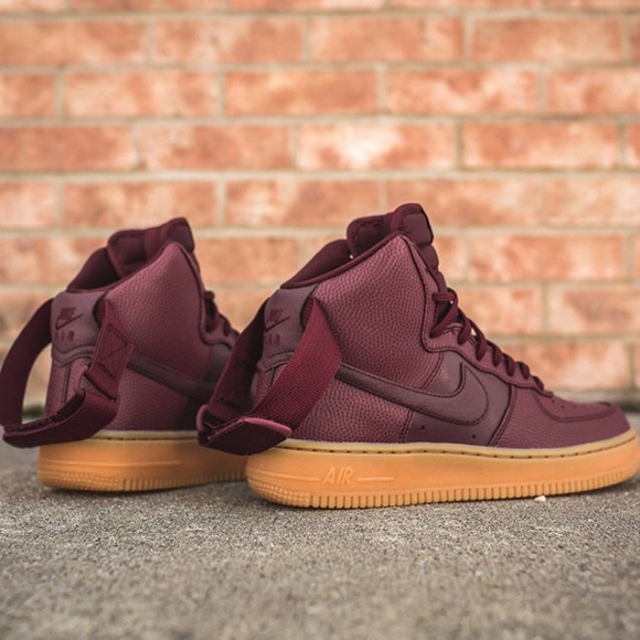 maroon air force 1 high top